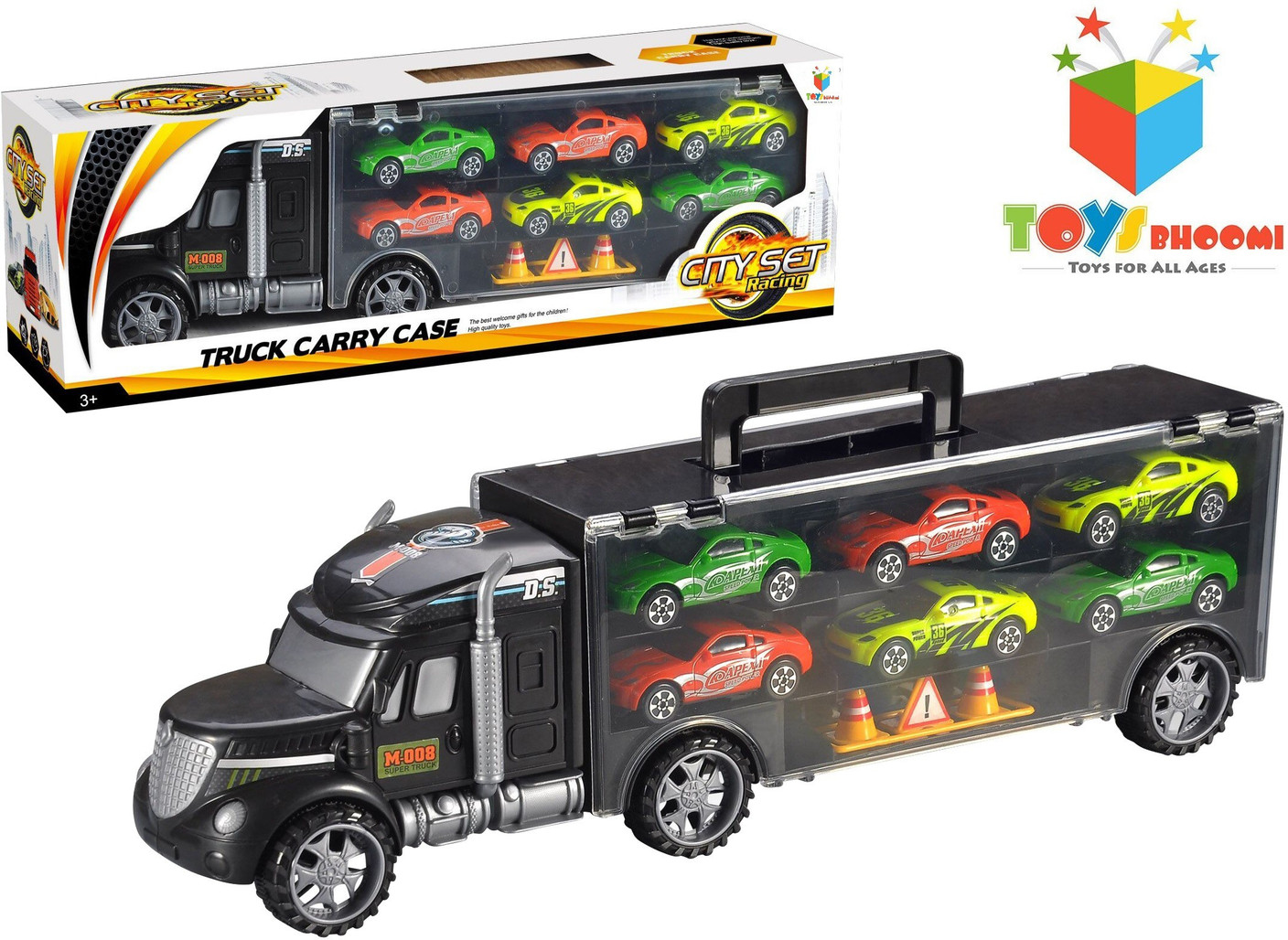 Toys Bhoomi Truck Carry Case City Set Cars Truck Carry Case City Set