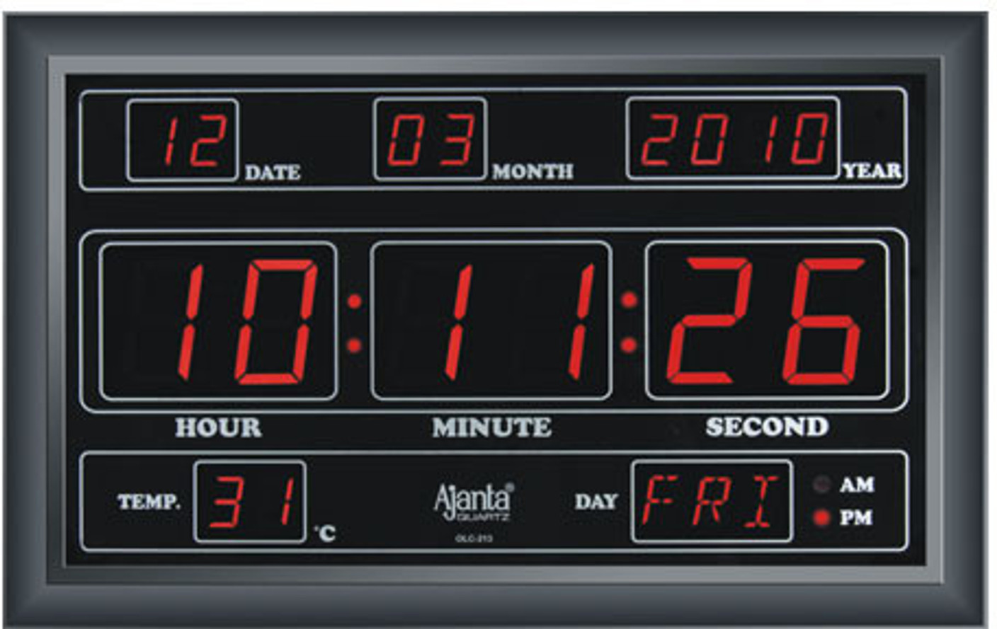 Ajanta Digital Wall Clock Price in India Buy Ajanta Digital Wall