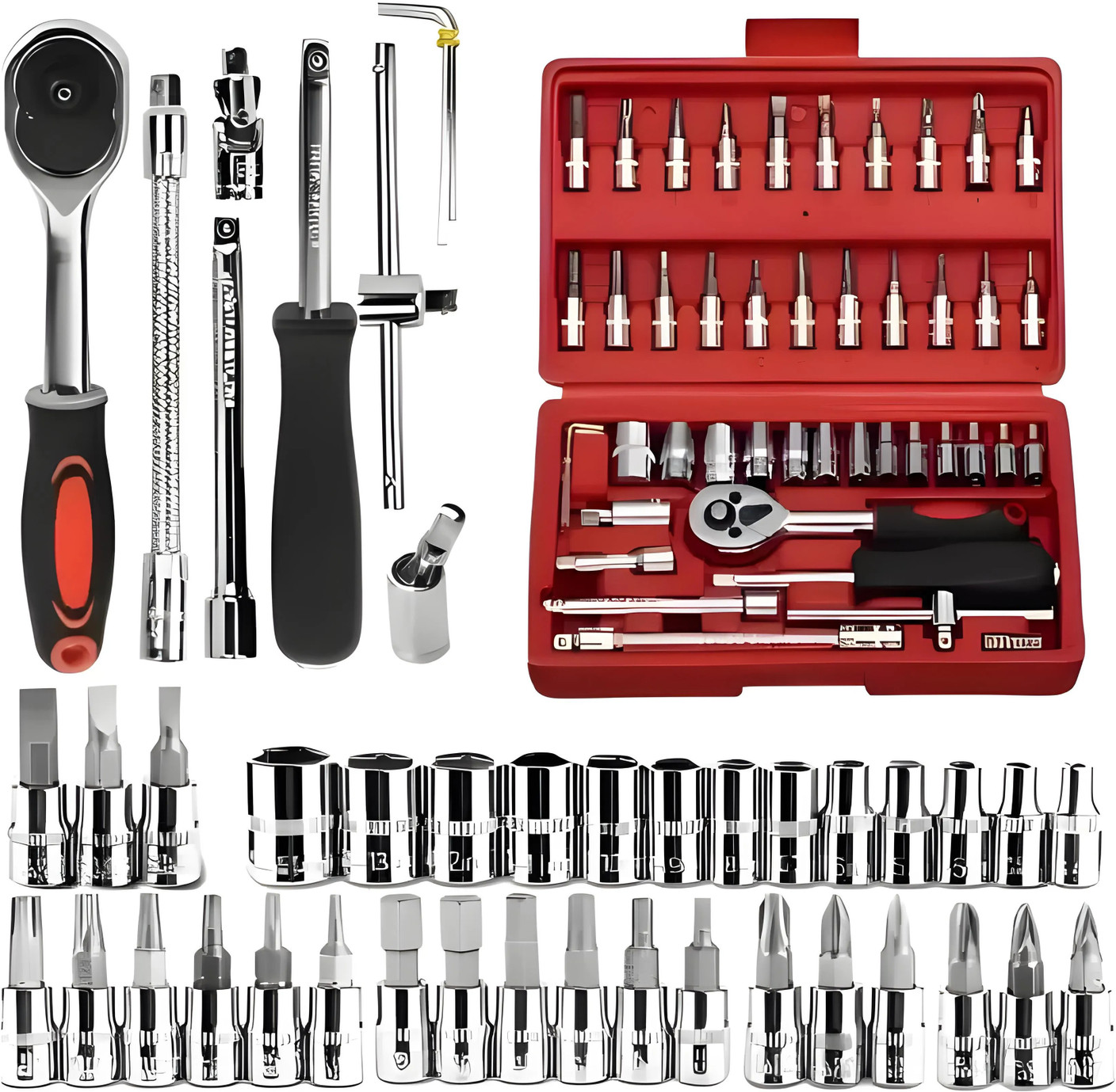 Socket Bars Using Price History of Joyful Junction 46PCS Sockets, Extension Bars ...