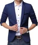 one click Solid Single Breasted Party, Casual, Wedding Men Blazer