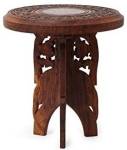 Sublime Arts Round Solid Wood Side Table