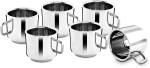 Classic Essentials Pack of 6 Stainless Steel Double Walled Tea Cup