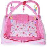 Chote Janab Cotton Infants Cotton Bedding Set (Pink Dought) Mosquito Net