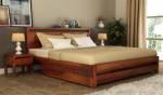 Furnizy Bed With Storage Solid Wood King Drawer Bed