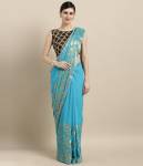 Pavechas Woven Bollywood Georgette Saree