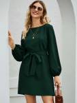 Istyle Can Women A-line Green Dress