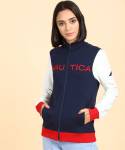 NAUTICA Full Sleeve Color Block Women Sweatshirt