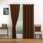 SWAYAM 274 cm (9 ft) Polyester Long Door Curtain (Pack Of 2)