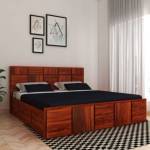 Restomatt Solid Wood King NA Bed