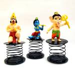 ShopTalk Hanuman, Krishna and Ganesh Car Hanging Ornament