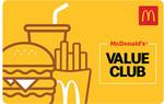 McDonalds Restaurant Digital Gift Voucher