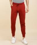 PETER ENGLAND Solid Men Red Track Pants