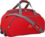 Flexible (Expandable) Branded good quality luggage bag with wheel(Red,60L) Duffel With Wheels (Strolley)