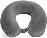 Jounwal Neck Pillow Unisex U-Shaped Micro Neck Pillow (Grey)
