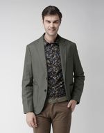 Celio Men Solid Single Breasted Casual Blazer (Brown)