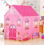 VISHAL Jumbo Size Extremely Light Weight , Water & Fire Proof Doll House Tent for Kids Heavy Materials (Pink)