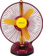 HAVELLS 230 MM BIRDIE PERSONAL YELLOW MR FAN with 2 Year Warranty Table Fan (Yellow Maroon | Pack of 1)
