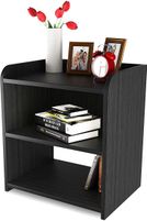 WOOD MINE Engineered Wood Bedside Table (Finish Color – BLACK, DIY(Do-It-Yourself))