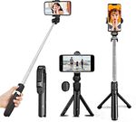 NAFA Bluetooth Selfie Stick (Black, Remote Included)