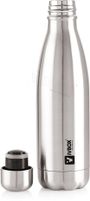 iVBOX BOOSTER Hot & Cold Steel Double-Wall Vacuum Thermos Flask Water Bottle 500 ml Steel Flask (Pack of 1, Silver)