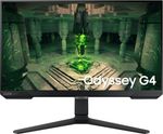 Samsung Odyssey G4 63.5 cm (25 inch) Full HD IPS Panel with Ergonomic Stand, HDR10, Dual Sync Compatible, Wide Viewing Angle Gaming Monitor (LS25BG400EWXXL/LS25BG402EWXXL) (NVIDIA G Sync, Response Time: 1 ms, 240 Hz Refresh Rate)