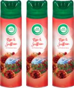 Airwick Rose Spray Room Air Freshener Spray – Rose & Saffron (3 x 245 ml)
