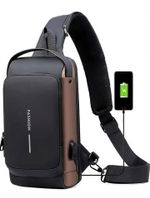LUHI Small 6 L Laptop Backpack Anti-theft Water-Resistant Cross body Bags With USB Charging Port Bag Phone (Multicolor)