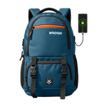 WROGN Large 40 L Laptop Backpack with Port and Rain Cover (Blue)