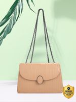 Caprese Tiaraa Sling Medium Dark Beige Bag for Women Sling Bag (Beige, 2.52 L)