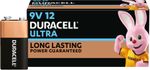 DURACELL Ultra 9V, High-Drain Devices, Smoke Alarm, Radio, Smoke Detector  Battery (Pack of 12)
