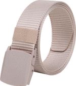 PROVOGUE Men Casual Beige Nylon Belt