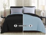 Flipkart Perfect Homes Solid Double Comforter for  AC Room (Microfiber, Black, Light Blu…more