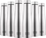 Classic Essentials Stainless Steel Puro Water Bottle 1000ml(Pack of 6) 1000 ml Steel Bottle (Pack of 6, Silver)