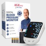 AGEasy (Max Group) Automatic Digital Blood Pressure Machine USB Type C Battery powered Bp Monitor (White)