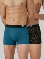 XYXX Pack of 2 Self Design Men Trunk