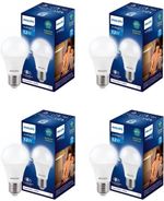 PHILIPS 12 W Basic Round E27 LED Bulb (White, Pack of 4)