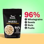 True Elements Fruit and Nut Muesli, Zero Added Sugar, Ready to Eat Breakfast, High Protein Pouch (900 g)