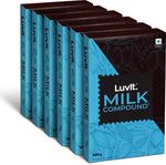 LuvIt Cocoa Crush – Milk Compound Bars | Perfect for Baking,Frosting, Chocolate Making Bars (6 x 500 g)