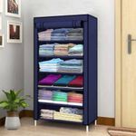 Ryuga PP Collapsible Wardrobe (Finish Color – Navy Blue, DIY(Do-It-Yourself))
