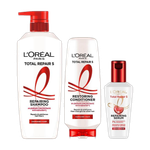 L’Oréal Paris Total Repair 5 Shampoo 650ml + Conditioner 175ml + Serum 40ml (3 Items in the set)