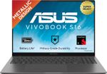 ASUS Vivobook S16 OLED (2026) Snapdragon X – (8 GB/512 GB SSD/Windows 11 Home) S5608QA-U3310WS Thin and Light Laptop (16 inch, Matte Gray, 1.6 kg, With MS Office)