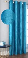 DTODEXPRESS 152.4 cm (5 ft) Window Polyester Room Darkening Curtain Single Curtain (Skyblue, Floral)