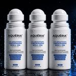 Aqueria Multi Active Underarm Roll On | 5.5% AHA BHA, Niacinamide – Aqua Fragrance Deodorant Roll-on  –  For Men & Women (150 ml, Pack of 3)