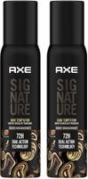 AXE SIGNATURE Dark Temptation Deodorant No Gas Body Perfume Deodorant Spray  –  For Men (400 ml, Pack of 2)