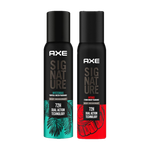 AXE Signature Mysterious and Intense Deodorant No Gas Body Perfume Body Spray  –  For Men (400 ml, Pack of 2)