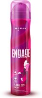 Engage Floral Zest, Citrus and Floral, Skin Friendly Deodorant Spray  –  For Women (150 ml)