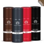 THE MAN COMPANY The Power Quad Deodorant Set – Arctic, Night, Fire and Ember Body Sprays Deodorant Spray  –  For Men (600 ml, Pack of 4)
