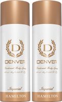 DENVER Imperial Body Spray  –  For Men (360 ml, Pack of 2)