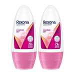 Rexona Powder Dry Underarm Roll On Deodorant Deodorant Roll-on  –  For Women (100 ml, Pack of 2)