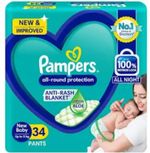 Pampers Baby dry diaper pants new baby nb 34 pack of 1 Pant Diapers – New Born